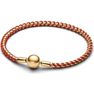 PANDORA Moments s červenou šňůrkou 16 cm 563816C01-16