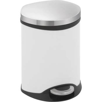 eko-europe Кош за отпадъци с педал Eko Shell, 6 л - бял (EKO 921806 - White)