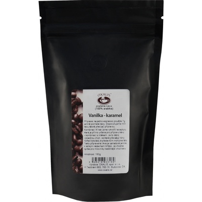 Oxalis káva aromatizovaná mletá vanilka karamel 150 g