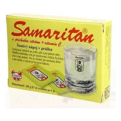 Samaritan s arómou citrónu + vitamín C šumivý nápoj v prášku 8 x 5 g