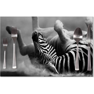 Sablio Prestieranie Válajúca sa zebra 40x30cm