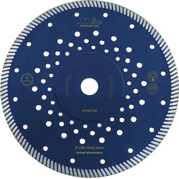 Xtline Kotouč diamantový řezný 230 x 2,8 x 10 x 22,2 mm XT167230