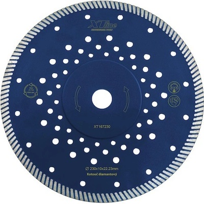 Xtline Kotouč diamantový řezný 230 x 2,8 x 10 x 22,2 mm XT167230