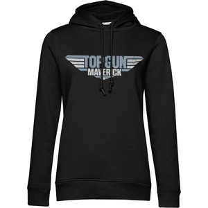HYBRIS дамски суитшърт Top Gun - Maverick Distressed Logo - Black - HYBRIS - PM-57-TGM001-H92-12-BK
