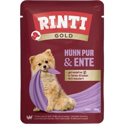 RINTI Капсула rinti gold pur пиле & патица 100 г