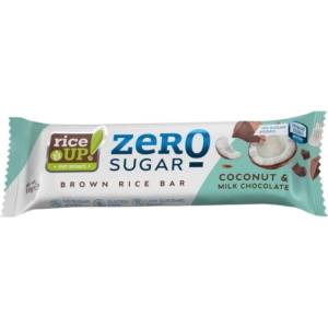 RiceUP! Brown Rice Bar Zero Sugar [18 грама] Млечен шоколад с кокос