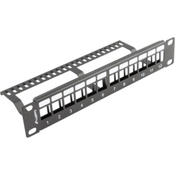 Lanberg patch panel blank 12 port 1 (PPKS-9112-B)