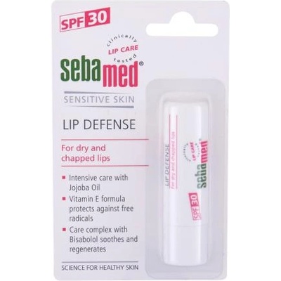 sebamed Sensitive Skin Lip Defense SPF30 регенериращ балсам за устни с uv филтър 4.8 гр