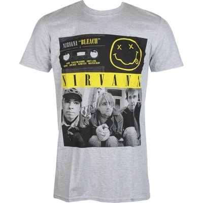 ROCK OFF Мъжка тениска Nirvana - Касетка с Bleach - ROCK OFF - NIRVTS08MG