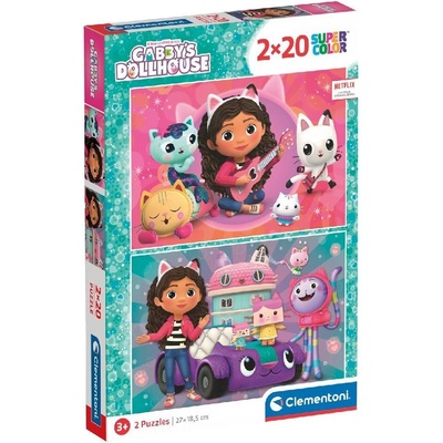 Clementoni 2x20ks Gabi's Cat House