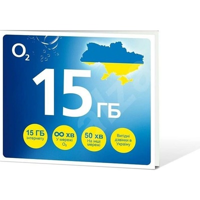 SIM karta O2 s tarifem GO na den - kredit 50 Kč