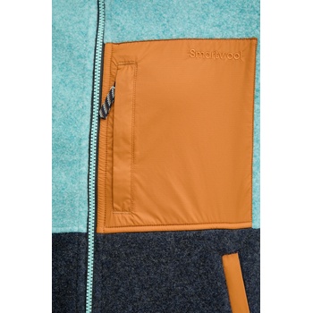 Smartwool Спортен суичър Smartwool в тюркоазено с десен SW002966 (SW002966)