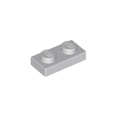 Lego 3023 Light Bluish Gray Plate 1 x 2