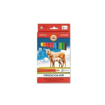 Triocolor trojhranné pastelky 3144 24 farieb