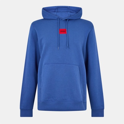 HUGO BOSS Суичър Hugo Mens HUGO Daratschi Drawstring Hoodie - Contemporary Streetwear Design - Blue 422