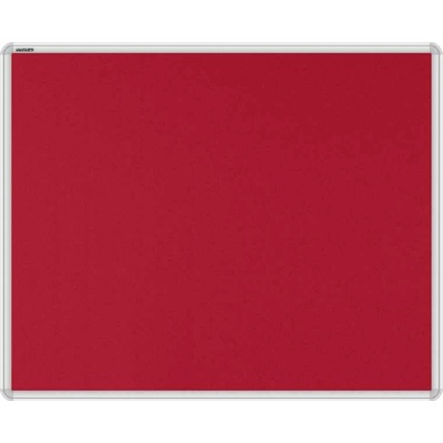 VMS VISION Stolový paraván EKONOMIK ekoTAB oblý roh 80 x 65 cm červený
