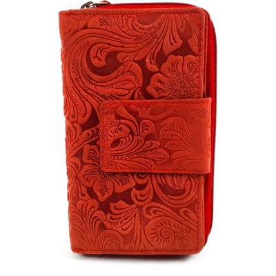 Червено дамско портмоне - Мона