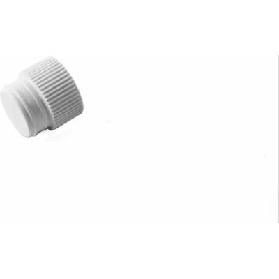 Korky PE hladké pro zkumavky 16 mm, bílé - balení 250 ks