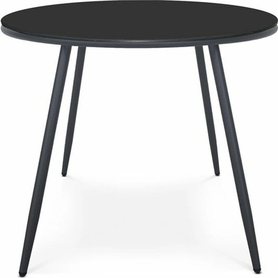 Autronic Minimal AZT-L1352GREY Záhradný stôl 90x90 cm, kov, tvrdené sklo, sivá