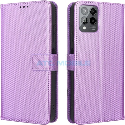 Pouzdro Shield4U T Phone Pro 5G 2023 Diamond Texture otevírací fialové