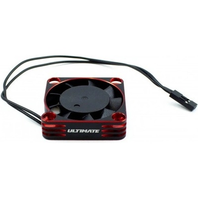 Ultimate Racing Ultra High Speed hliníkový větráček 40mm černo/červený 6-8,4V konektor BEC černý UR4470