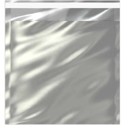 Lesklé metalické fóliové obálky - 229 x 162 mm (C5) - Stříbrná