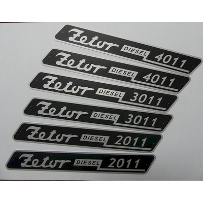 Štítky boční kapoty Zetor 3011 2ks