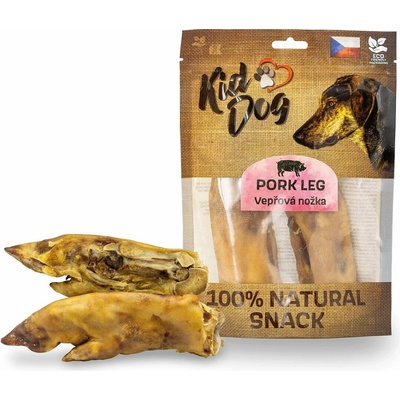 KidDog 100% Natural Snack vepřová krájená průdušnice 4 5 cm 200 g