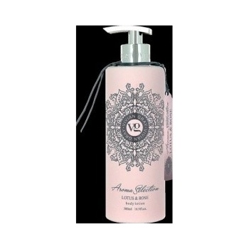 Vivian Gray Aroma Selection Lotus & Rose krémové tělové mléko s dávkovačem 500 ml