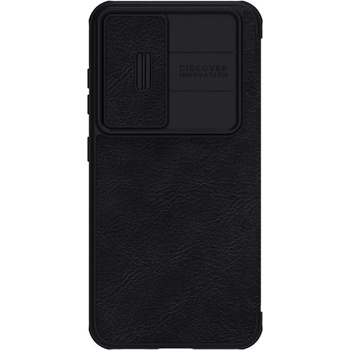 Nillkin Qin Book Pro Leather Flip Case - кожен калъф, тип портфейл за Samsung Galaxy S23 (черен)