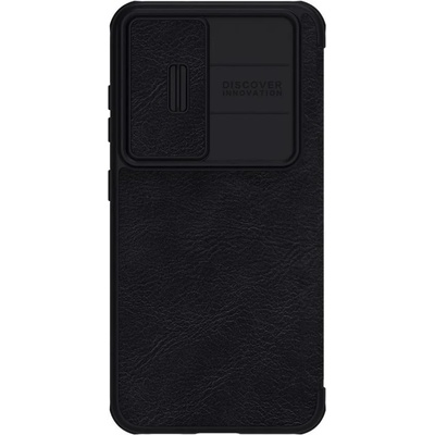 Nillkin Qin Book Pro Leather Flip Case - кожен калъф, тип портфейл за Samsung Galaxy S23 (черен)