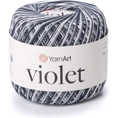 Yarn Art příze Violet 509 černá bílá