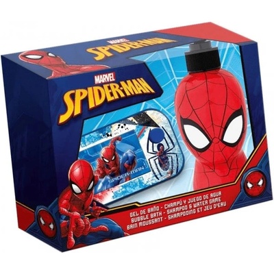 Dětské parfémy Spiderman šampon a pěna do koupele 300 ml + vodní hra dárková sada