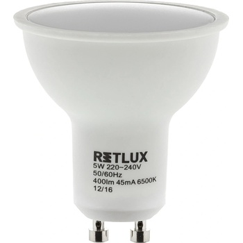 Retlux RLL 257 GU10 žárovka LED 5W studená bílá