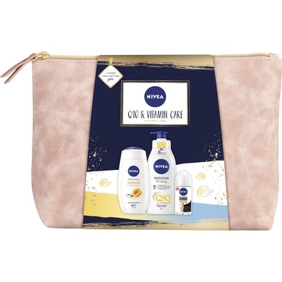 Nivea Q10 & Vitamin Care tělové mléko 400 ml + sprchový gel 250 ml + deodorant roll-on 50 ml + etue dárková sada
