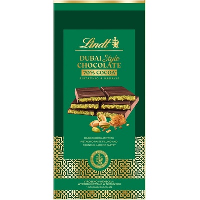 Lindt Dubai Style Chocolate Dark 70% 150 g