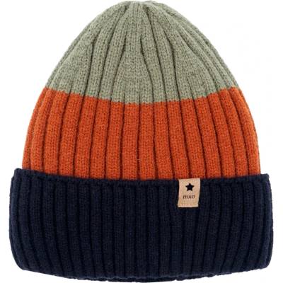 maximo Детска зимна шапка (beanie) maximo Kids' Beanie Striped Beanie - Navy / Multicolor - размер 47-49 cm (904-5096-0211)