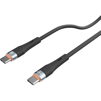 Nillkin Кабел с бързо зареждане за устройства с USB-C порт (100 см) - Nillkin Flowspeed Silicon USB-C to USB-C Cable 60W (черен) (NLK1191)