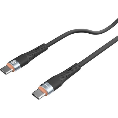 Nillkin Кабел с бързо зареждане за устройства с USB-C порт (100 см) - Nillkin Flowspeed Silicon USB-C to USB-C Cable 60W (черен) (NLK1191)