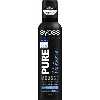 Syoss Pure Volume Пяна за коса за обем 250мл