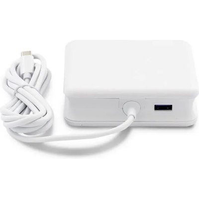 LMP Захранване за ел. мрежа с вграден USB-C кабел за зареждане на компютри с USB-C порт и допълнителен USB изход за зареждане на мобилни устройства - LMP USB-C Power Adapter 61W (17194)