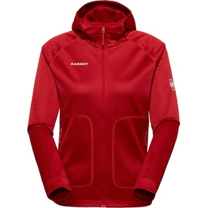 Mammut Дамско поларено яке Mammut Women's Crag ML Hooded Jacket Fleece jacket - Dark Mammut Red (105-7118-0514)