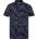 Firetrap Мъжка блуза с яка Firetrap All-Over Print Polo Top Mens - Black