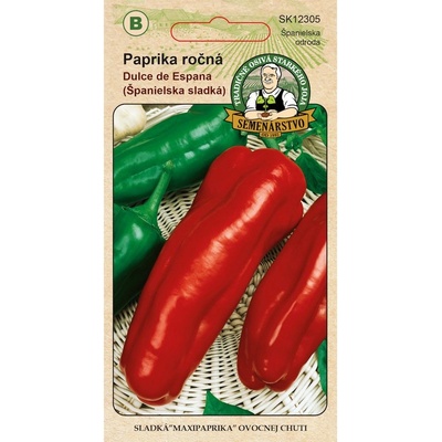 Tradičné semená JOJA Paprika zeleninová DULCE DE ESPANA MAXI 0,7g PRO-12305-B
