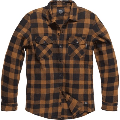 Vintage Industries flanelová košeľa Globe Heavyweight yellow check
