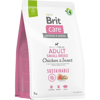 Brit Care Sustainable Adult Small Breed Chicken & Insect 2 x 3 kg