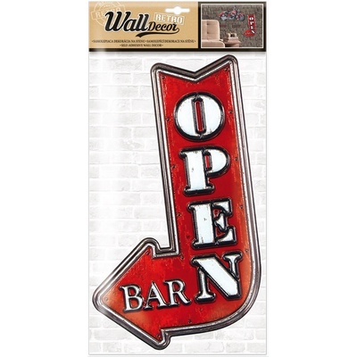 Argus Nálepka na stenu Bar open 23170001