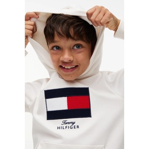 Tommy Hilfiger суичър с качулка за деца от памук с еластан (KB0KB10638.98.122.9BY2)