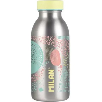 Image 1 of MILAN Изотермична бутилка за вода Milan Silver, жълта, 354 мл