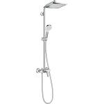 Hansgrohe Crometta - Душ система Showerpipe E 240 със смесител, хром 27284000 (27284000)